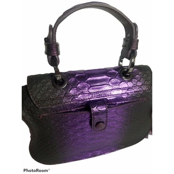 THALE BLANC AUDREY MICRO Metallic Purple Bag - Picture 4 of 16